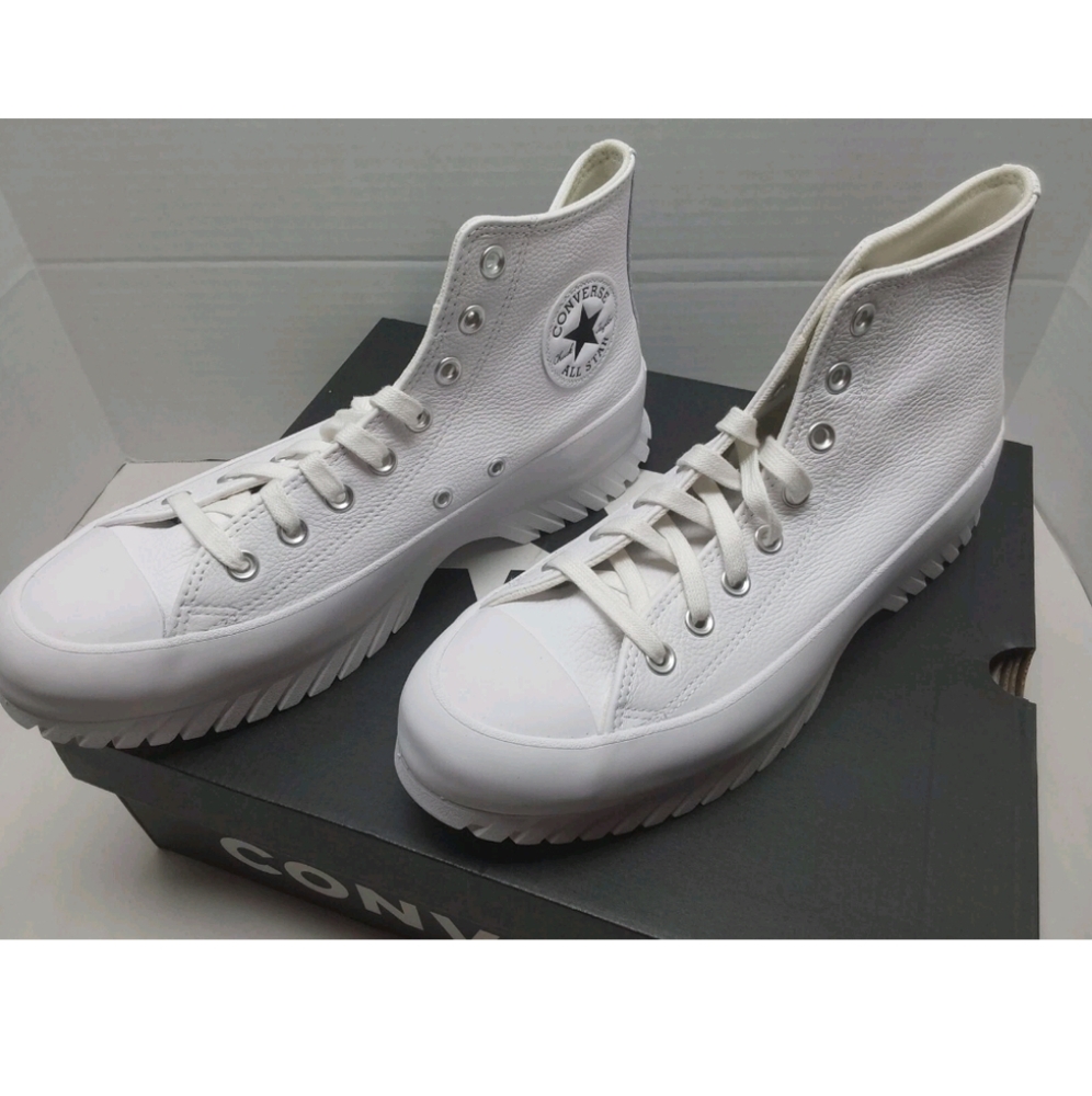Converse Leather All Star Lugged 2.0 Size: M8.5 / W10.5 A03705C White NIB.... - Picture 5 of 7